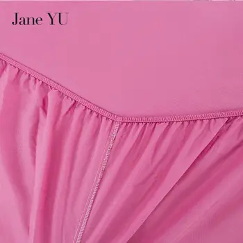 Jane YU 2019 Pevné prehoz cez posteľ & Prehoz Sady 3ks Vysoko Kvalitné Bavlna/Polyester Vybavené List + obliečka na Vankúš 2