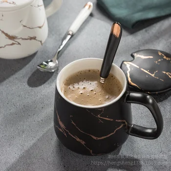 Jednoduché marbling raňajky pohár šálku kávy coffee cup set Hrnček cup set roztomilé kávové hrnčeky, šálky, hrnčeky kávy 2