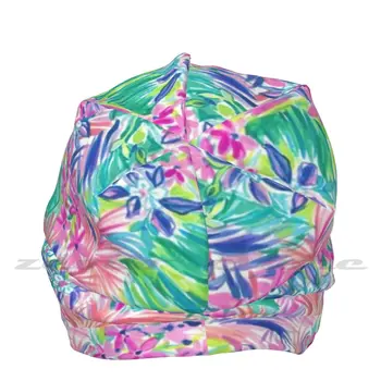 Lilly Kvetinový Tlač Pletený Hat Elastické, Mäkké Osobné Vzor Súčasnosti Spp Strany Kvetinový Kvety 2