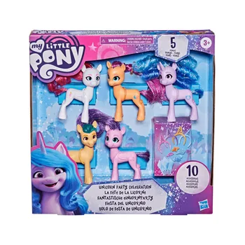 Môj Malý Pony Film Jednorožec Party Oslavy Akcie Obrázok Súpravy Fluttershy Pinkie Pie Rarit Bábiky Deti Vianočné Darčeky 2