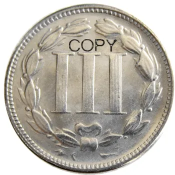 NÁS 1865 Tri Centov Nikel Kópiu Mince 2