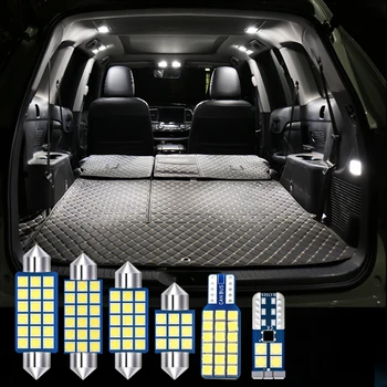 Pre Škoda Superb 3 B8, 3V 2016 2017 2018 2019 2020 MK3 5 ks Auto LED Žiarovky Interiérové Svietidlá Zrkadlo na líčenie batožinového priestoru Osvetlenie Príslušenstvo 2