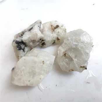Prírodná Biela moonstone Zelená Surového kameňa Crystal Rockstone Reiki Liečenie odber Prírodné Kamene a Minerály 2