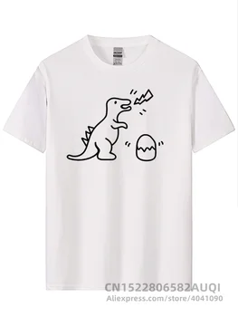 Pánske T-shirt Vysokej Quality100% Bavlna Zábavné Dinosaura Vytlačené Mužov Tričko Confortable Bežné T-shirt pre Mužov Muž Tees Topy 2