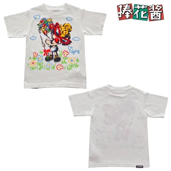 V lete roku 2022 Nových Chlapcov A Dievčatá, detské Oblečenie Japonský Cumlík Kytice Omáčkou Krátky Rukáv T-shirt 2