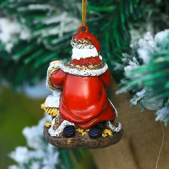 Vianočné Starší Prívesok Strom Dekorácie Vianočné Živice Remesiel Santa Claus Ozdoby Nový Rok Doma Zavesiť Záhrada Dekor 2