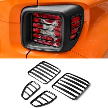 Zadné Svetlo Lampy Zahŕňa Žalúzie ABS Zadné zadné svetlo Kryt pre Jeep Renegade 2016 2017 2018 2019 2020 2021, Čierna 2