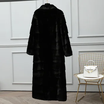dlhá srsť Noriek veľké celý 2023 oblečenie pre ženy vrchné oblečenie bunda nové kabáty s kapucňou módne horizontálny riadok 2