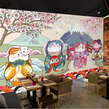 nástenná maľba na stenu papiere domova Vlastnú tapetu Vinobranie ručne ťahané Japonskom štýle a Japonské sushi reštaurácia pozadí 2