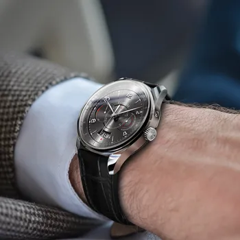 Švajčiarsko LOBINNI Muži Hodinky, Luxusné Značky Sledovať Mužov Sapphire Nepremokavé Miyota Automatické Mechanické náramkové hodinky Muž Darček 2