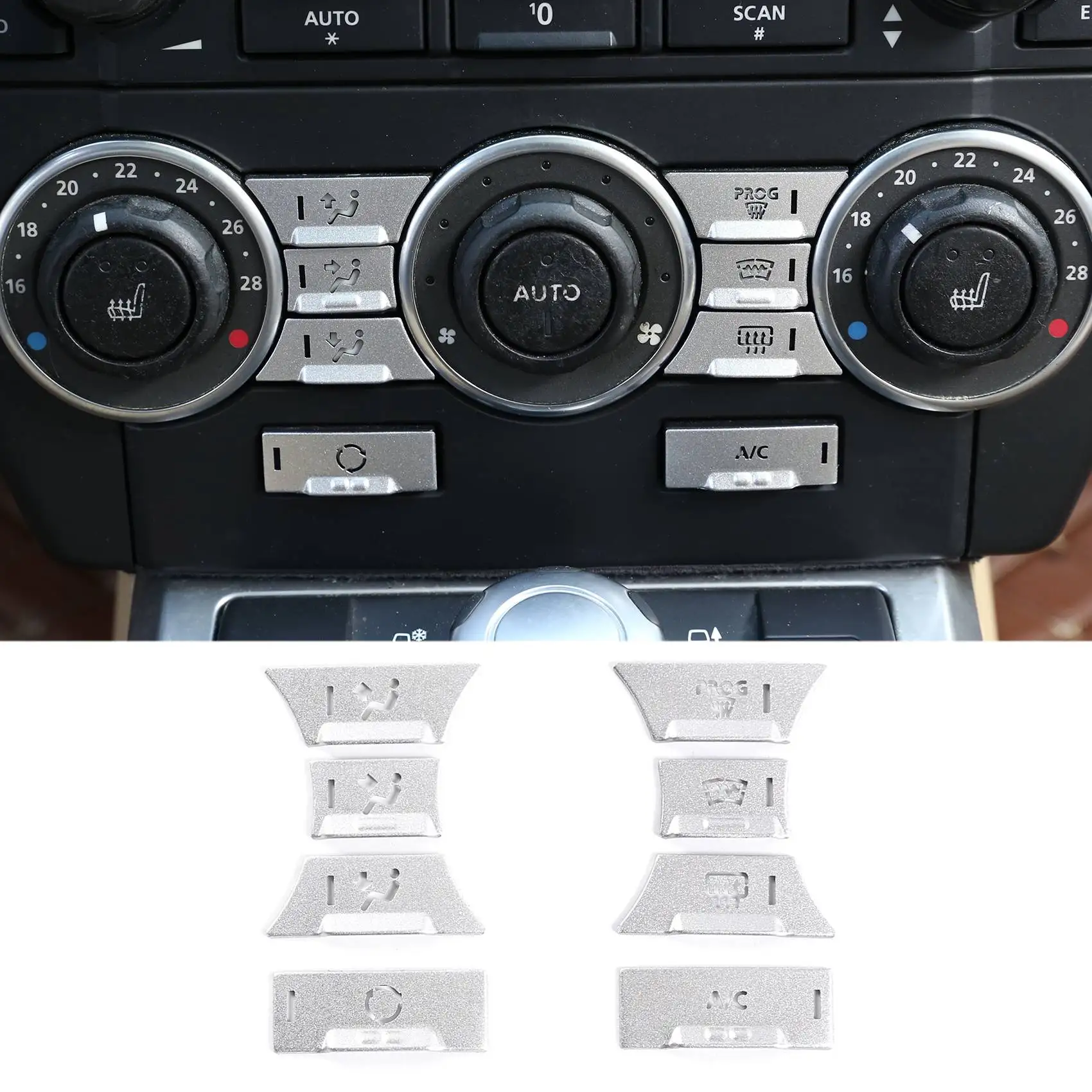 Auto klimatizácia Tlačidlo Krytu Trim na Land Rover Freelander 2 roky 2009 až 2012 Obrázok 4
