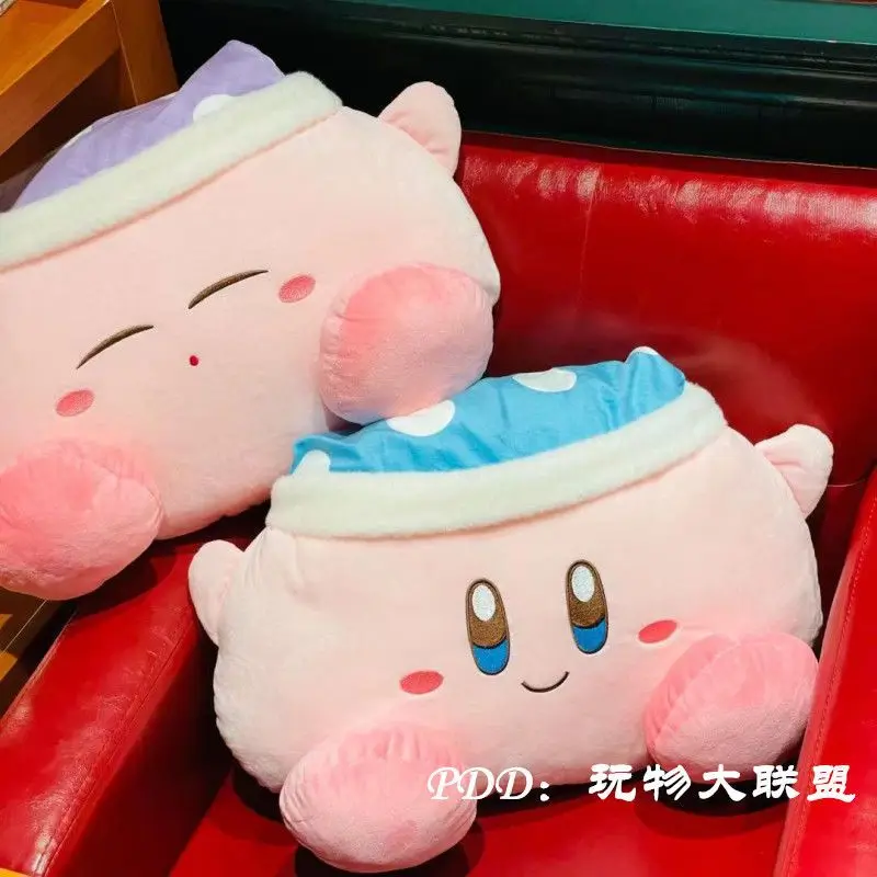 Japonský Nintendo Star Kabi Kirby Plyšové 3D Hodiť Vankúš Bábika Vankúš Prázdninový Darček Obrázok 1