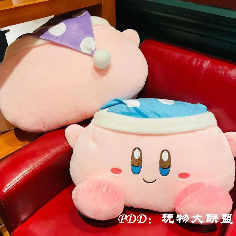 Japonský Nintendo Star Kabi Kirby Plyšové 3D Hodiť Vankúš Bábika Vankúš Prázdninový Darček Obrázok 2
