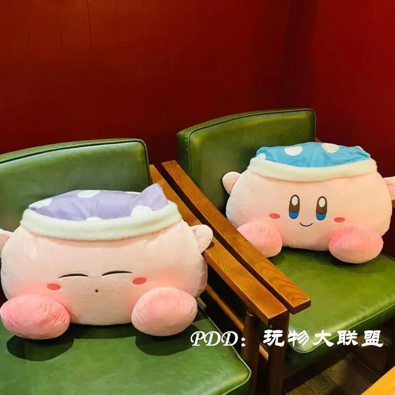 Japonský Nintendo Star Kabi Kirby Plyšové 3D Hodiť Vankúš Bábika Vankúš Prázdninový Darček Obrázok 3