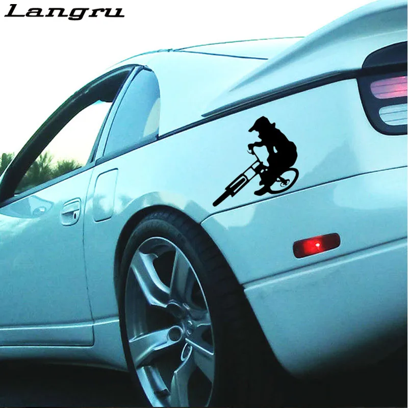 Langru 2017 Hot Predaj Auto Styling Zjazdové Trate Nálepky Vinyl Grafika Obtlačky Horský Bicykel Kreatívne Doplnky, Dekoratívne JDM Obrázok 4
