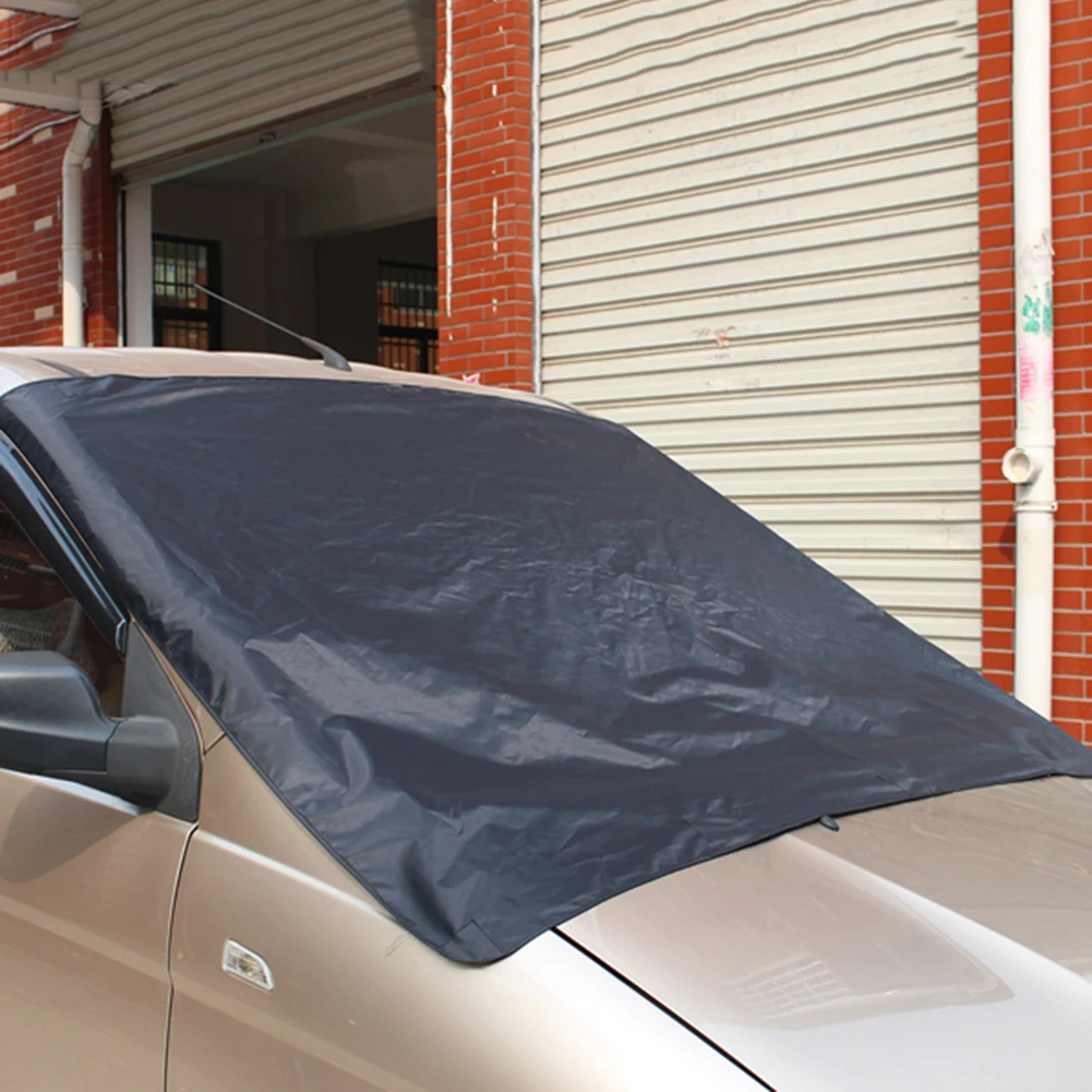 Polyester čelného skla Kryt Stredné 190T Nepremokavé Auto Auto Magnety Slnečník Vetru Anti-theft Sklom Odtieň Obrázok 5