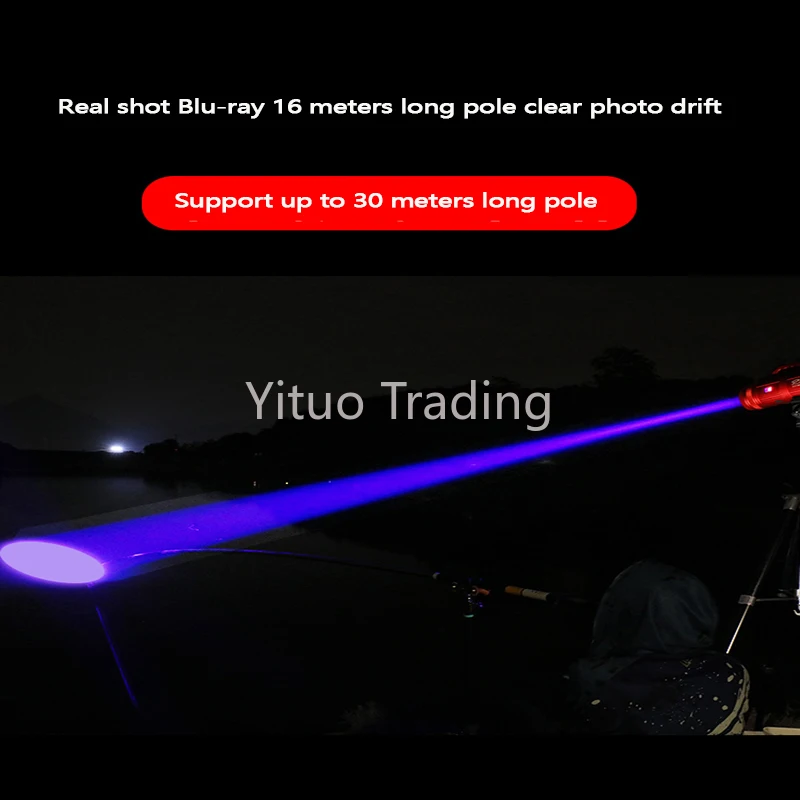Rybolov Svetlo Laser Zbraň, Xenónové svetlo Silné Svetlo Super Jasná Nepremokavé Zoom Modrá Baterka Nočný Rybolov Svetlo XA Obrázok 2