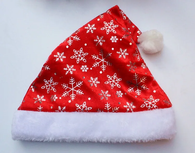 Vianočné Hat Dospelých Cute Santa Claus Čiapky Vianočné Dovolenku Strany Decoratives Dodávky Červenej Farby -25 Obrázok 1
