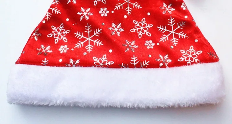 Vianočné Hat Dospelých Cute Santa Claus Čiapky Vianočné Dovolenku Strany Decoratives Dodávky Červenej Farby -25 Obrázok 2