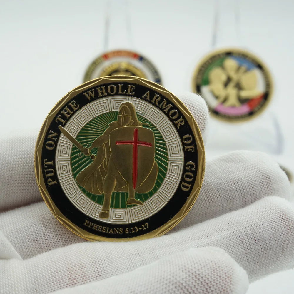 Vojenský problém Mince Stráže vojakov pamätná medaila Dať Na Celý Pancier Boh Pamätné Mince Darček Obrázok 5
